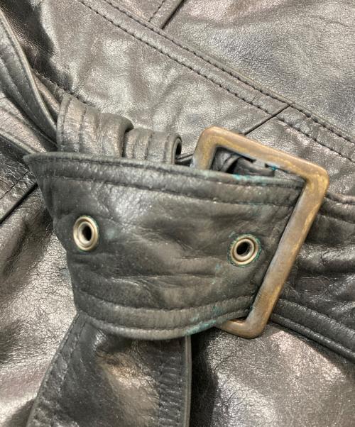 TORNADO MART（トルネードマート）TORNADO MART (トルネードマート) バッファローレザーコート ブラック サイズ:Lの古着・服飾アイテム