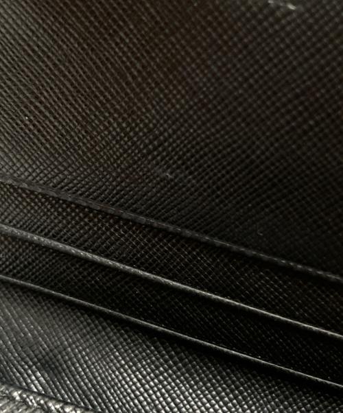 PRADA（プラダ）PRADA (プラダ) リボン付きサフィアーノ長財布 ブラックの古着・服飾アイテム