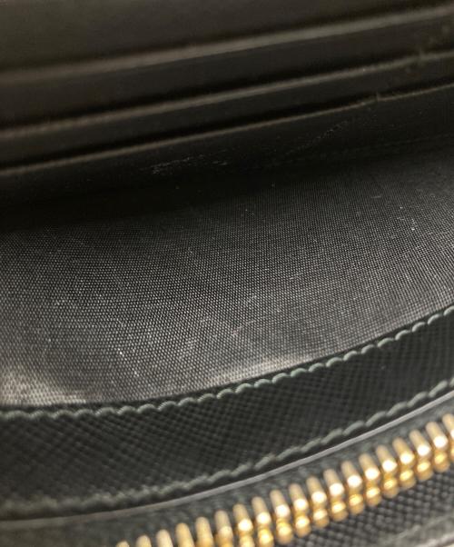 PRADA（プラダ）PRADA (プラダ) リボン付きサフィアーノ長財布 ブラックの古着・服飾アイテム