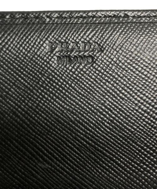 PRADA（プラダ）PRADA (プラダ) リボン付きサフィアーノ長財布 ブラックの古着・服飾アイテム