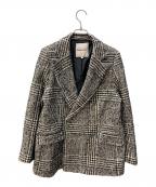 Apuweiser-richeアプワイザーリッシェ）の古着「チェックジャケット」｜グレー