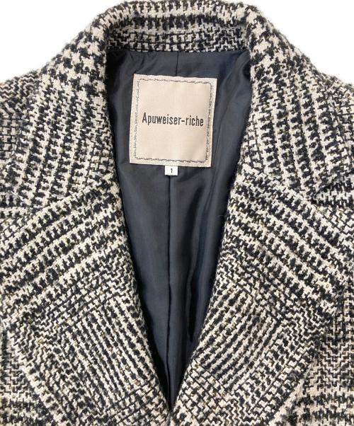 Apuweiser-riche（アプワイザーリッシェ）Apuweiser-riche (アプワイザーリッシェ) チェックジャケット グレー サイズ:XXLの古着・服飾アイテム