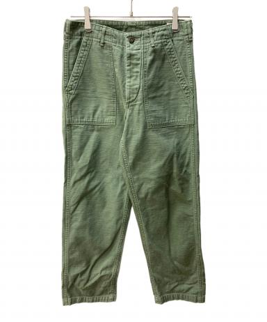 中古・古着通販】orSlow (オアスロウ) ベイカーパンツ オリーブ サイズ