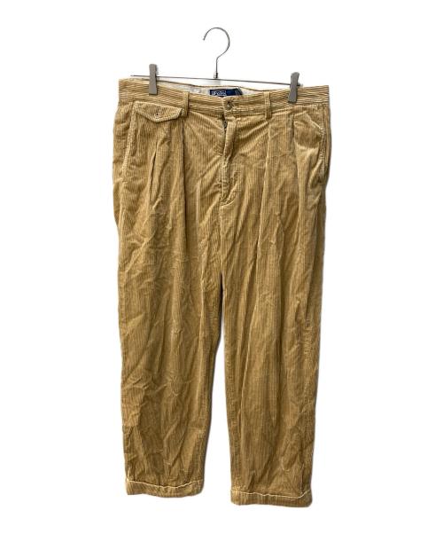 POLO RALPH LAUREN（ポロ・ラルフローレン）POLO RALPH LAUREN (ポロ・ラルフローレン) コーデュロイ2タックパンツ ベージュ サイズ:W34の古着・服飾アイテム