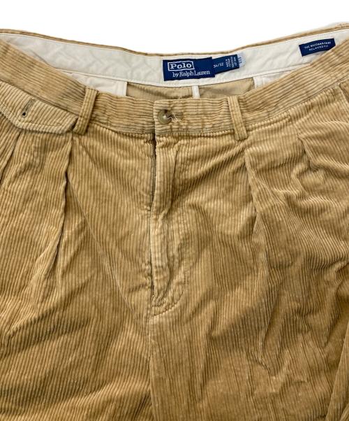 POLO RALPH LAUREN（ポロ・ラルフローレン）POLO RALPH LAUREN (ポロ・ラルフローレン) コーデュロイ2タックパンツ ベージュ サイズ:W34の古着・服飾アイテム