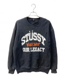 stussy×OUR LEGACY（ステューシー×アワーレガシー）の古着「CREW NECK SWEAT」｜ブラック