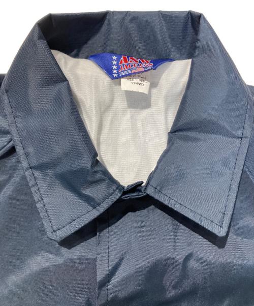 ASW JACKETS（アメリカンスピリットウェア ジャケット）ASW JACKETS (アメリカンスピリットウェア ジャケット) コーチジャケット ネイビー サイズ:サイズ表記無しの古着・服飾アイテム