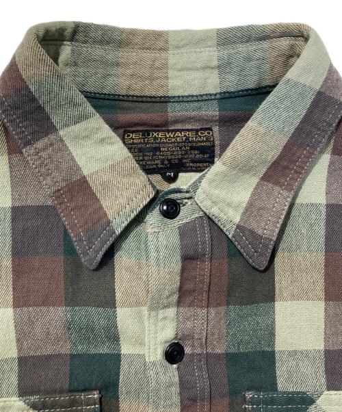 Deluxeware（デラックスウェア）Deluxeware (デラックスウェア) チェックシャツ グリーン サイズ:Ⅿの古着・服飾アイテム
