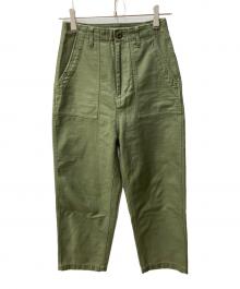 BLACK by moussy（ブラックバイマウジー）の古着「ベイカーパンツ」｜カーキ