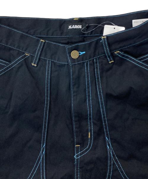 X-LARGE（エクストララージ）X-LARGE (エクストララージ) ステッチペインターパンツ ブラック サイズ:W32 未使用品の古着・服飾アイテム