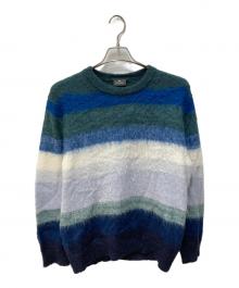 PS Paul Smith（ＰＳポールスミス）の古着「オンブレボーダークルーネックニット」｜ネイビー