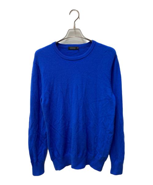 BARNEYS NEWYORK（バーニーズ・ニューヨーク）BARNEYS NEWYORK (バーニーズ・ニューヨーク) カシミヤニットプルオーバー ブルー サイズ:XLの古着・服飾アイテム