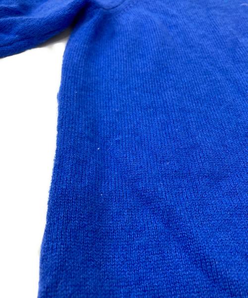 BARNEYS NEWYORK（バーニーズ・ニューヨーク）BARNEYS NEWYORK (バーニーズ・ニューヨーク) カシミヤニットプルオーバー ブルー サイズ:XLの古着・服飾アイテム