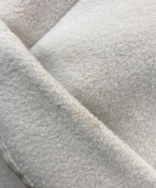 23区（ニジュウサンク）23区 (ニジュウサンク) ダブルクロスベロアスタンドカラーコート ベージュ サイズ:40の古着・服飾アイテム