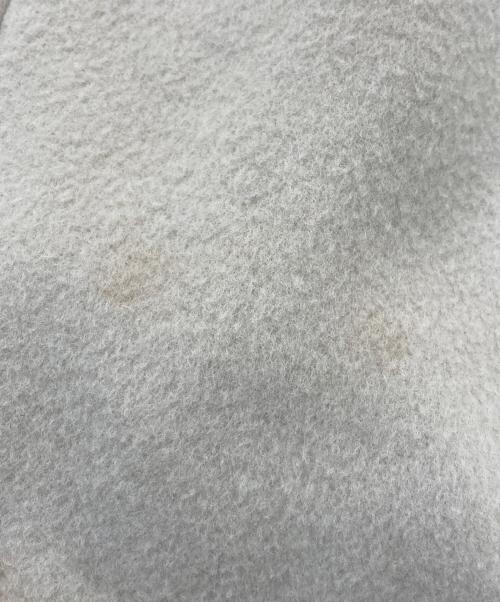 23区（ニジュウサンク）23区 (ニジュウサンク) ダブルクロスベロアスタンドカラーコート ベージュ サイズ:40の古着・服飾アイテム