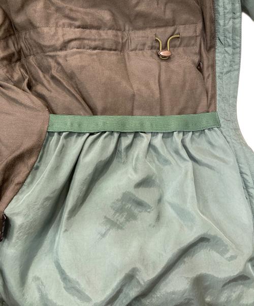 6(ROKU) BEAUTY&YOUTH（ロク ビューティーアンドユース）6(ROKU) BEAUTY&YOUTH (ロク ビューティーアンドユース) HOODED STOLE DOWN JACKET 黄緑 サイズ:38の古着・服飾アイテム