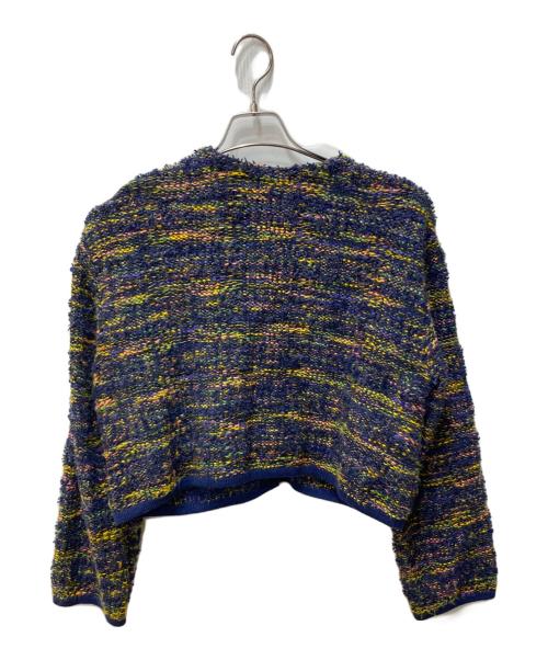 6(ROKU) BEAUTY&YOUTH（ロク ビューティーアンドユース）6(ROKU) BEAUTY&YOUTH (ロク ビューティーアンドユース) SLUB MIX CARDIGAN ネイビー サイズ:サイズ表記なしの古着・服飾アイテム