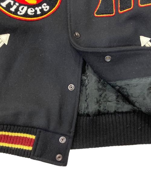 龍桜（リュウオウ）龍桜 (リュウオウ) レザー切替スタジャン ブラック サイズ:Ⅿの古着・服飾アイテム