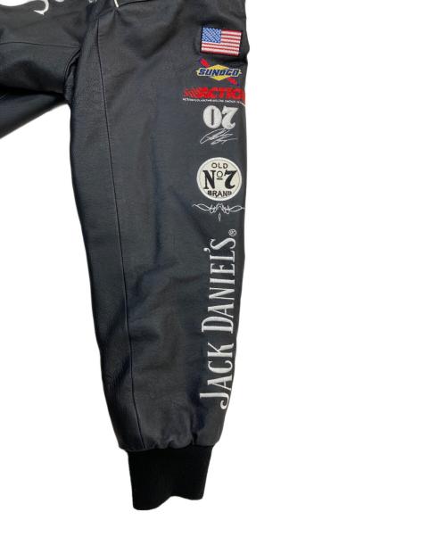 JH Design（ジェイエイチデザイン）JH DESIGN (ジェイエイチデザイン) レザーレーシングジャケット ブラック サイズ:Sの古着・服飾アイテム