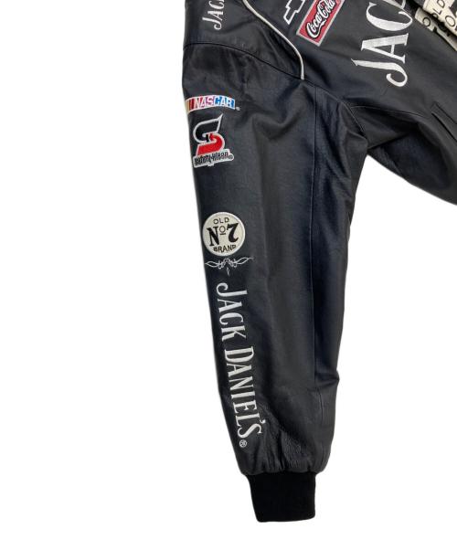 JH Design（ジェイエイチデザイン）JH Design (ジェイエイチデザイン) レザーレーシングジャケット ブラック サイズ:Sの古着・服飾アイテム