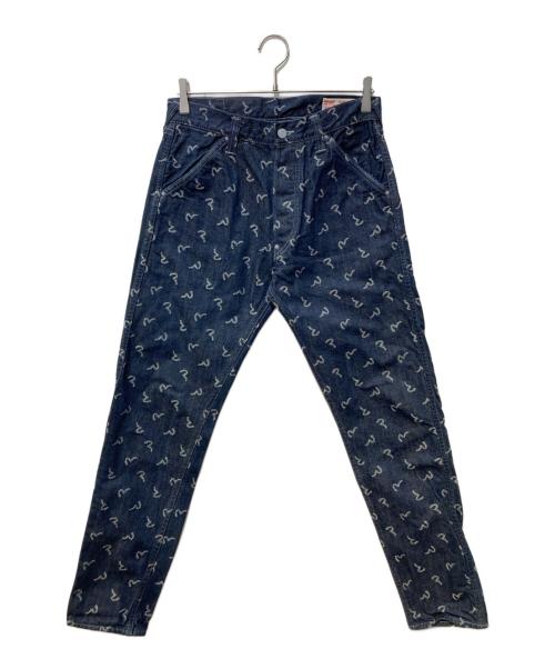 EVISU（エヴィス）EVISU (エヴィス) JQ DENIM RANDOM KAMOME インディゴ サイズ:SIZE32の古着・服飾アイテム