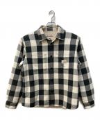 stussyステューシー）の古着「ウラボアバッファローチェックシャツ」｜グレー