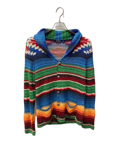 POLO RALPH LAUREN（ポロ・ラルフローレン）POLO RALPH LAUREN (ポロ・ラルフローレン) ネイティブ柄ショールカーディガン マルチカラー サイズ:Sの古着・服飾アイテム