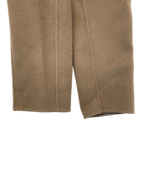 BEAUTY&YOUTH（ビューティーアンドユース）BEAUTY&YOUTH (ビューティーアンドユース) リバーチェック バルカラー コート ブラウン サイズ:Lの古着・服飾アイテム