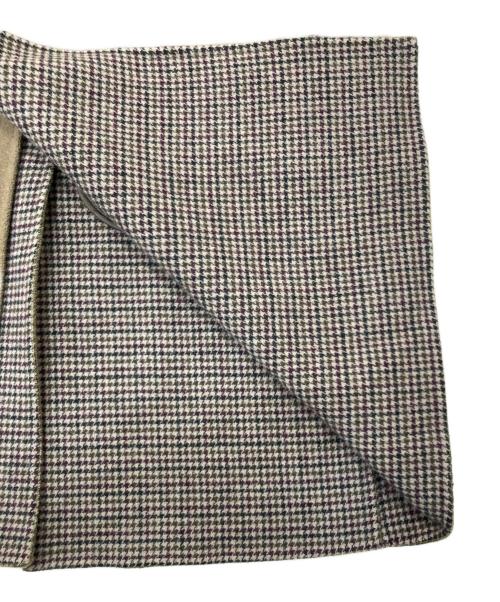 BEAUTY&YOUTH（ビューティーアンドユース）BEAUTY&YOUTH (ビューティーアンドユース) リバーチェック バルカラー コート ブラウン サイズ:Lの古着・服飾アイテム