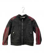 beautiful peopleビューティフルピープル）の古着「シングルライダースジャケット」｜ブラック