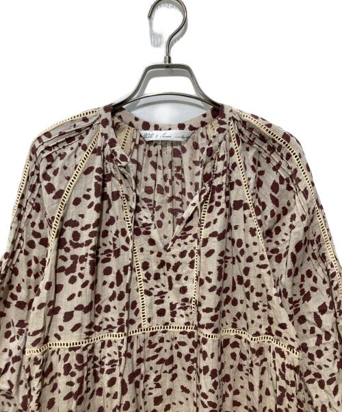 CLOTH&CROSS（クロスアンドクロス）CLOTH&CROSS (クロスアンドクロス) リネン混ワンピース ブラウン サイズ:1の古着・服飾アイテム