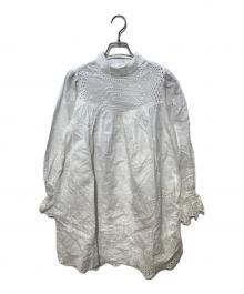 Hug O'War（ハグオーワー）の古着「チュニックブラウス」｜ホワイト