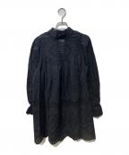Hug O'Warハグオーワー）の古着「チュニックブラウス」｜ブラック
