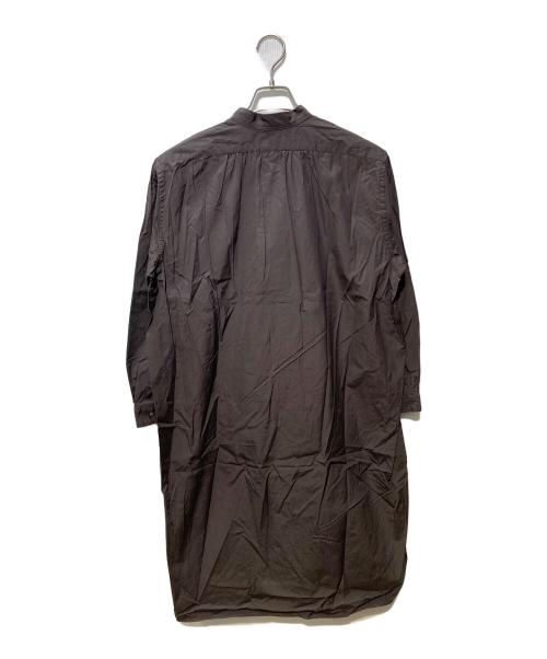 VERMEIL par iena（ヴェルメイユ パー イエナ）VERMEIL par iena (ヴェルメイユ パー イエナ) THOMAS MASON (トーマスメイソン) ノーカラーシャツワンピース ブラック サイズ:不明の古着・服飾アイテム