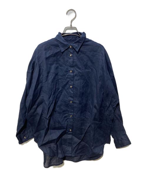 Spick and Span（スピック＆スパン）Spick and Span (スピック＆スパン) リネンシャツ ネイビー サイズ:サイズ表記なしの古着・服飾アイテム