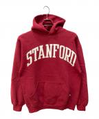 RUSSELL ATHLETICラッセルアスレチック）の古着「STANFORDカレッジパーカー」｜レッド