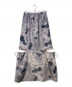 MANIA MARKETマニアマーケット）の古着「ロングスカート」｜グレー