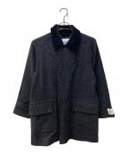 MACKINTOSH PHILOSOPHY×Traditional Weatherwearマッキントッシュ フィロソフィー×トラディショナルウェザーウェア）の古着「NEW HARROGATEヘリンボーンハンティングコート」｜ブラック