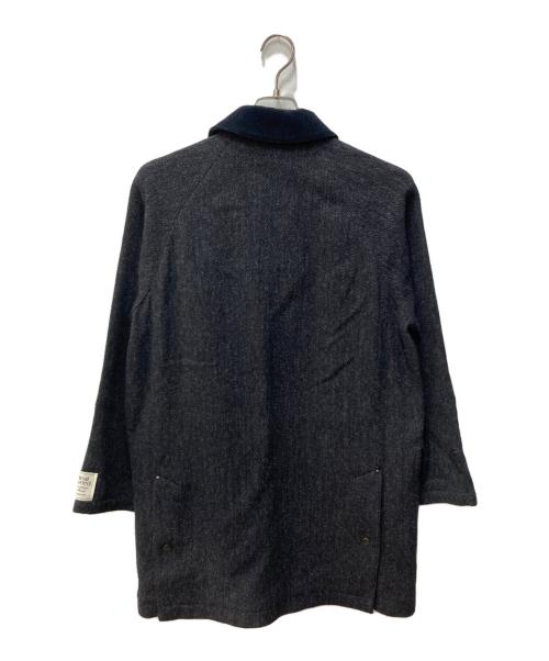 MACKINTOSH PHILOSOPHY（マッキントッシュ フィロソフィー）MACKINTOSH PHILOSOPHY Traditional Weatherwear (トラディショナルウェザーウェア) NEW HARROGATEヘリンボーンハンティングコート ブラック サイズ:SIZE34の古着・服飾アイテム