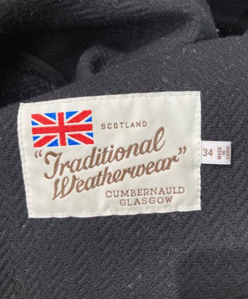 MACKINTOSH PHILOSOPHY（マッキントッシュ フィロソフィー）MACKINTOSH PHILOSOPHY Traditional Weatherwear (トラディショナルウェザーウェア) NEW HARROGATEヘリンボーンハンティングコート ブラック サイズ:SIZE34の古着・服飾アイテム