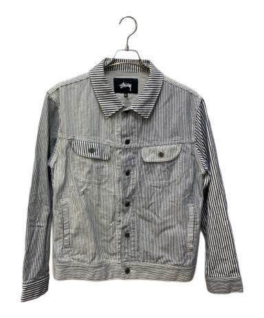 新品未使用 Stussy ストライプジャケット Lサイズ 中古・古着通販】stussy (ステューシー) Stripe Trucker JACKET