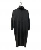 KAGUREカグレ）の古着「ラムウールニットワンピース」｜グレー