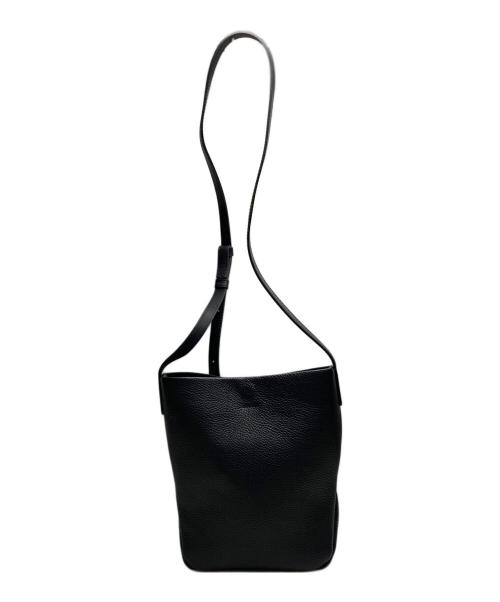 itten-itten（イッテンイッテン）itten-itten (イッテンイッテン) レザーショルダーバッグ ブラックの古着・服飾アイテム