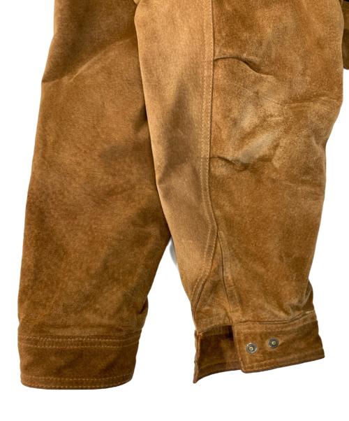 SEAHOP（シーホップ）SEAHOP (シーホップ) ファーフーデッドレザージャケット ブラウン サイズ:Lの古着・服飾アイテム