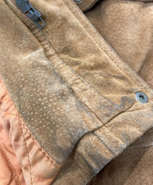 SEAHOP（シーホップ）SEAHOP (シーホップ) ファーフーデッドレザージャケット ブラウン サイズ:Lの古着・服飾アイテム