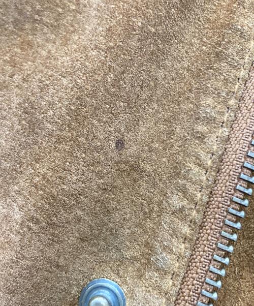 SEAHOP（シーホップ）SEAHOP (シーホップ) ファーフーデッドレザージャケット ブラウン サイズ:Lの古着・服飾アイテム