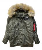 ALPHAアルファ）の古着「フライトジャケット」｜カーキ