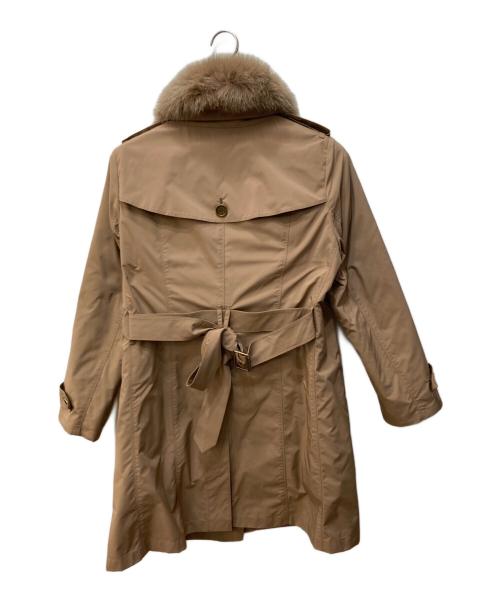 BURBERRY LONDON（バーバリーロンドン）BURBERRY LONDON (バーバリーロンドン) ノバチェックフォックスファーダウンライナー付コート ブラウン サイズ:46の古着・服飾アイテム