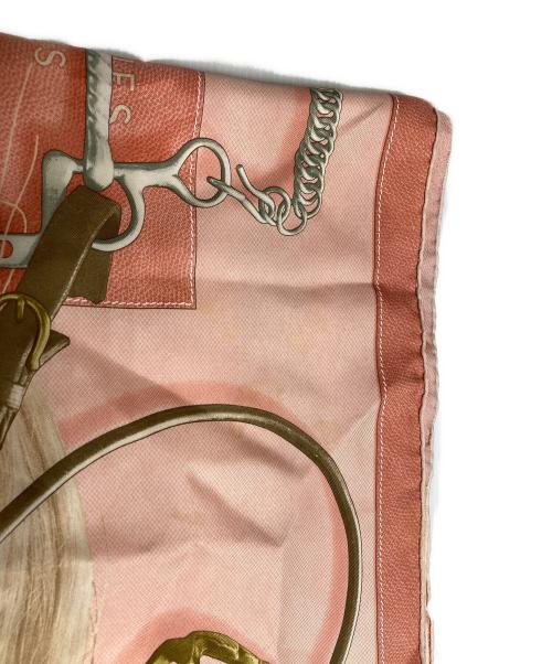 HERMES（エルメス）HERMES (エルメス) カレ90　PROJETS CARRES ピンクの古着・服飾アイテム