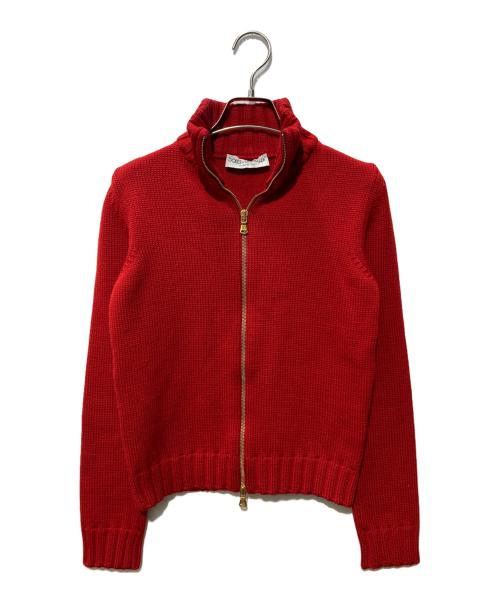 DOLCE & GABBANA（ドルチェ＆ガッバーナ）DOLCE & GABBANA (ドルチェ＆ガッバーナ) ドライバーズニット レッド サイズ:SIZE 40の古着・服飾アイテム